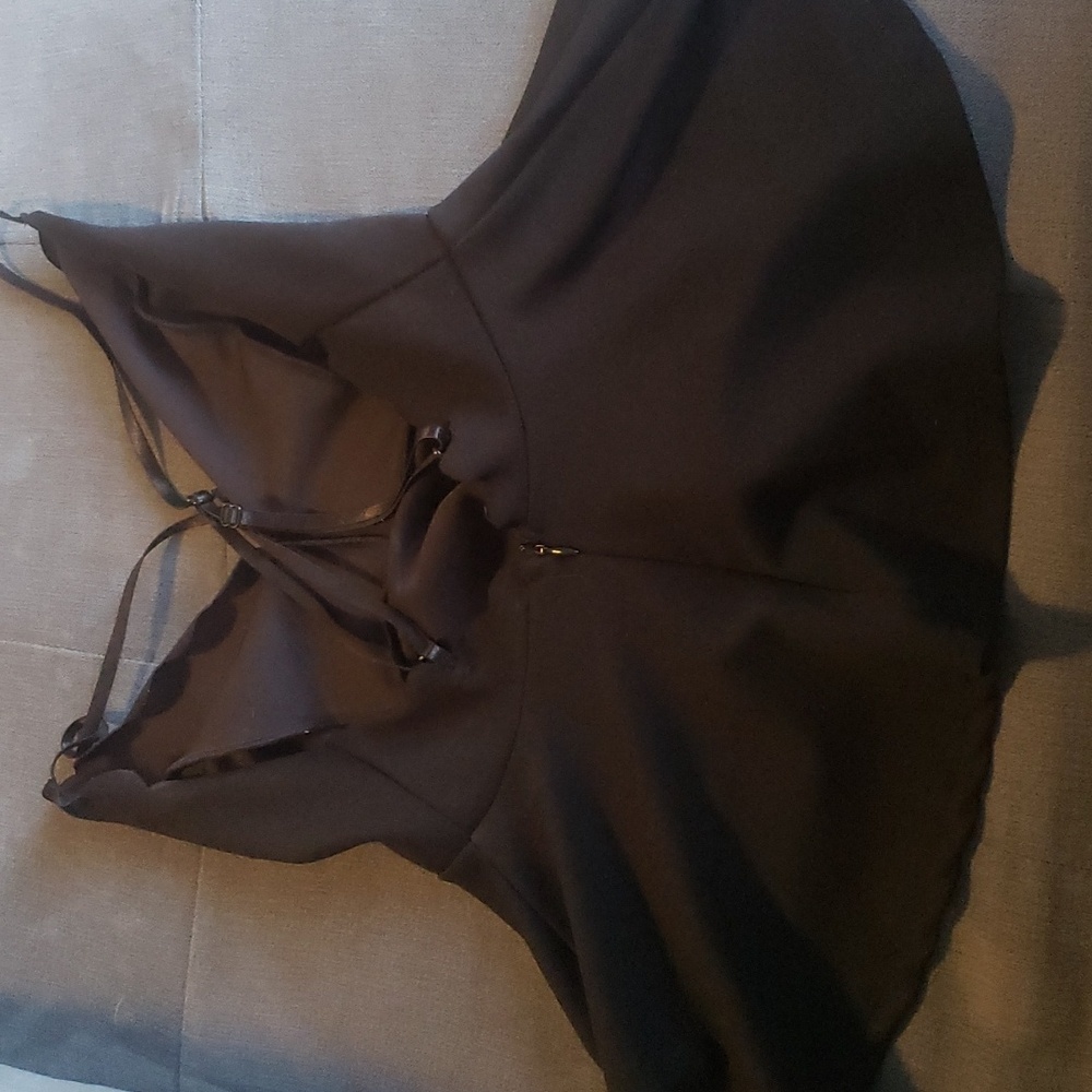BLACK PEPLUM TOP - Picture 2 of 2